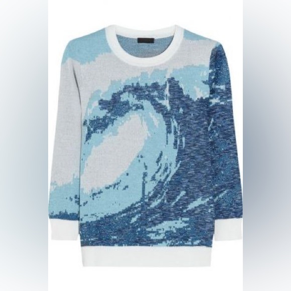 ASO Alexis Rose J Crew Wave Sweater - Picture 2 of 8
